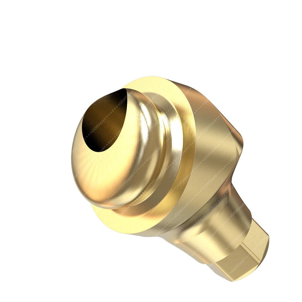 Angulated 30° Loc Attachment Narrow Platform - Implant Direct Interactive®️ Conical Compatible - Front 1mm