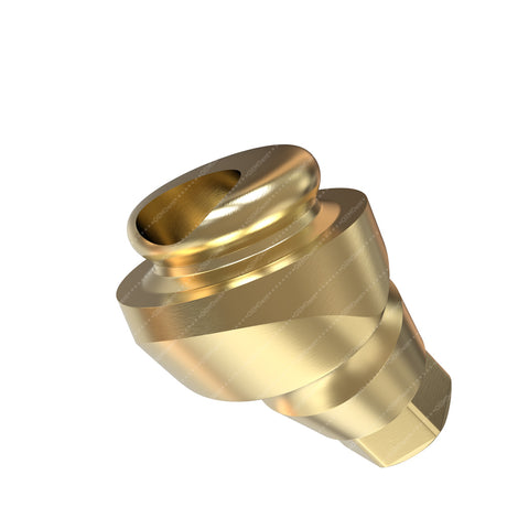 Angulated 30° Loc Attachment Regular Platform - Implant Direct Interactive®️ Conical Compatible - Front 1mm