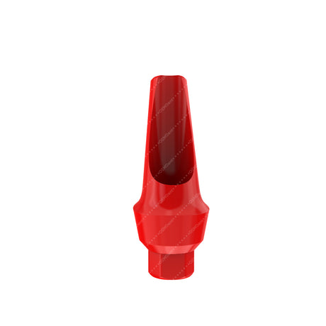 Angulated Anatomic Fully Castable Abutment 15° - GDT Implants® Internal Hex Compatible - Front 2mm