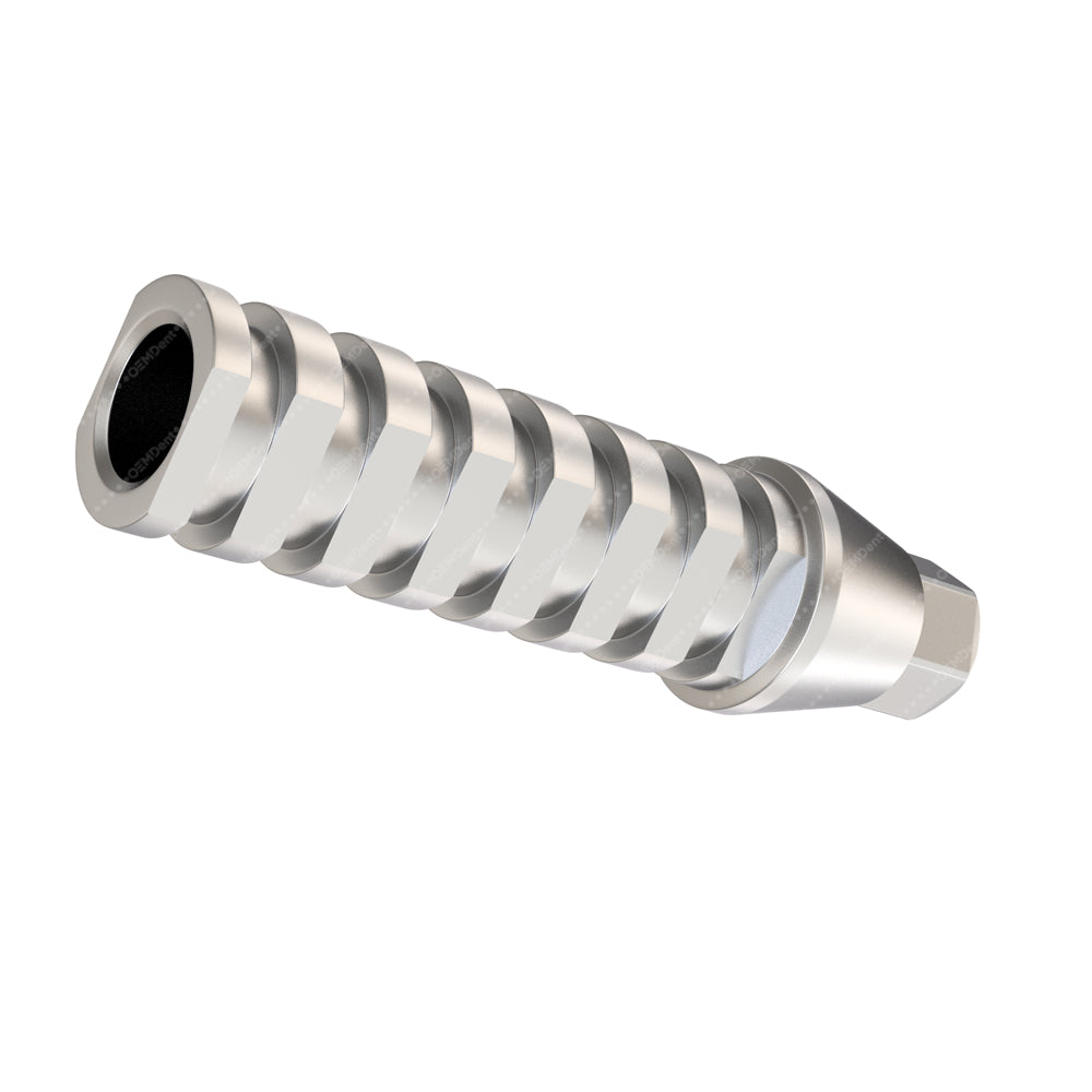 Anti Rotational Titanium Temporary Abutment Narrow Platform (NP) - Alfa Gate®️ Conical Compatible - Rear