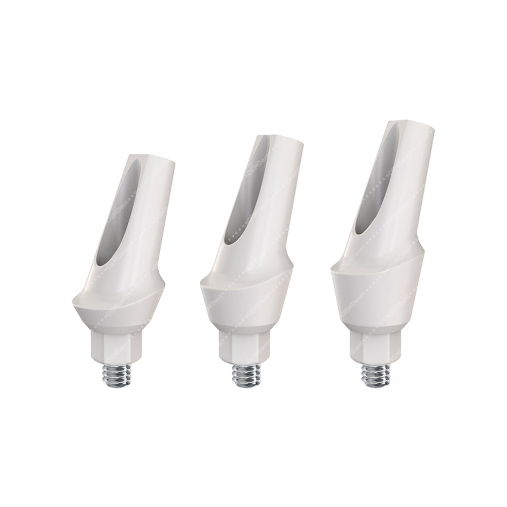 Peek Temporary Anatomic Angled Abutment 15° Cortex® Internal Hex Com