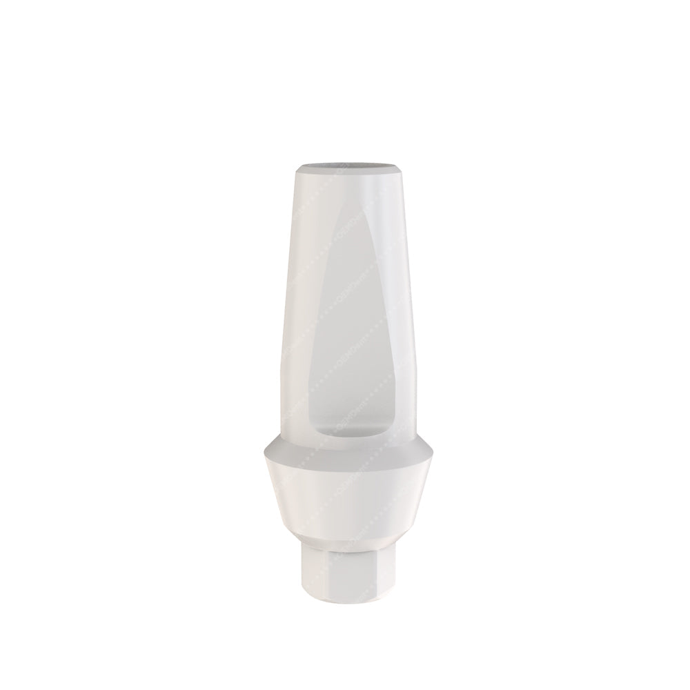 Peek Temporary Anatomic Straight Abutment - Alfa Gate® Internal Hex Compatible - Front - 2mm