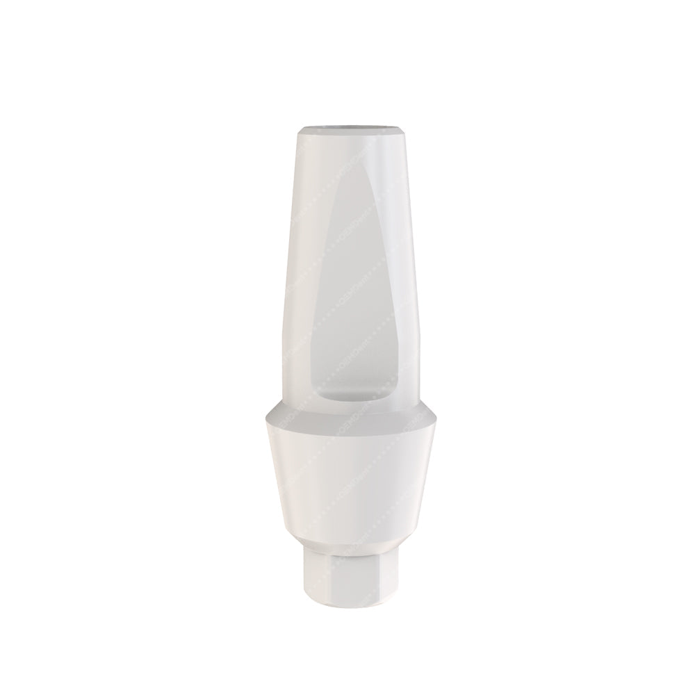 Peek Temporary Anatomic Straight Abutment - Alfa Gate® Internal Hex Compatible - Front - 3mm