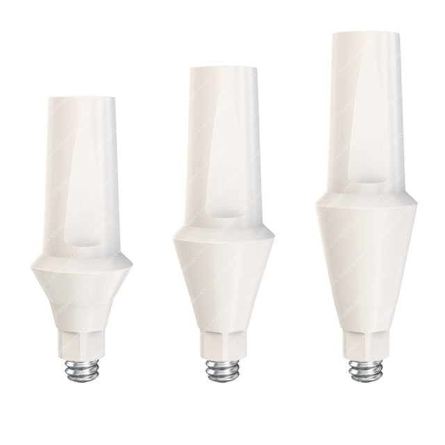 Peek Temporary Anatomic Straight Abutment Narrow Platform (NP) - Alfa Gate®️ Conical Compatible