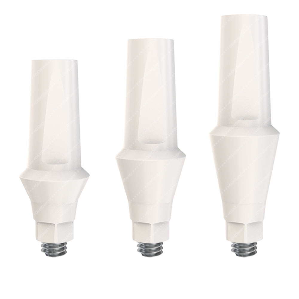 thumbnail image 2 of 100x Dental Fixture Analog – Regular Platform (RP), Conical Connection Hex 2.65mm, Stainless Steel 2 of 6