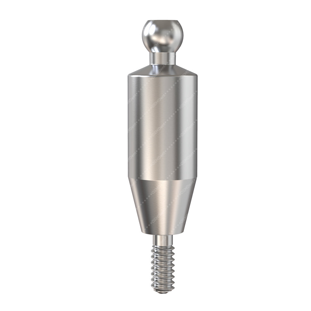 Straight Ball Attachment Narrow Platform (NP) - Implant Direct Interactive® Conical Compatible