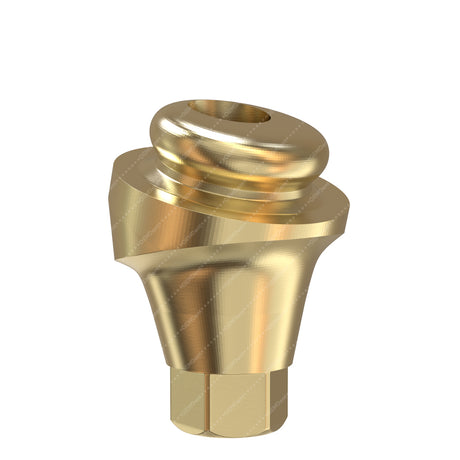 Angulated 18° Loc Attachment Regular Platform - Implant Direct Interactive®️ Conical Compatible - Rear 1mm