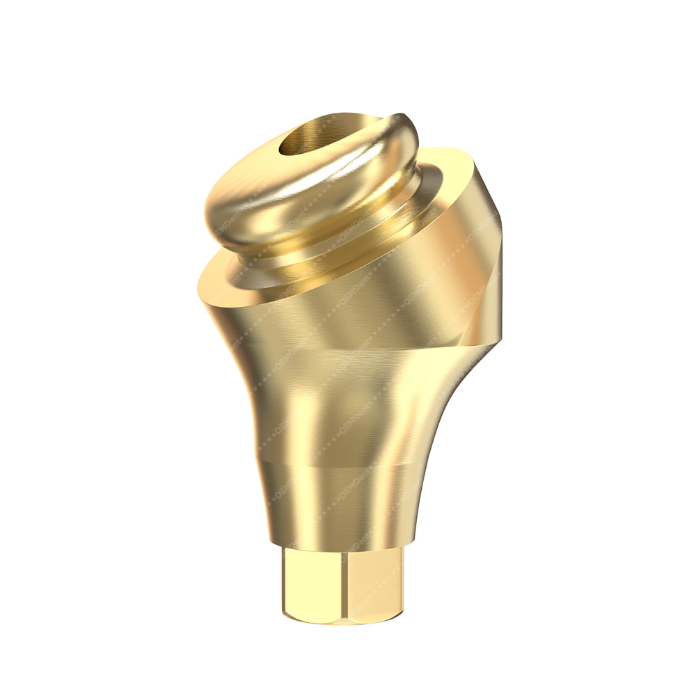 Angulated 30° Loc Attachment Narrow Platform - Alfa Gate®️ Conical Compatible - Rear 2mm