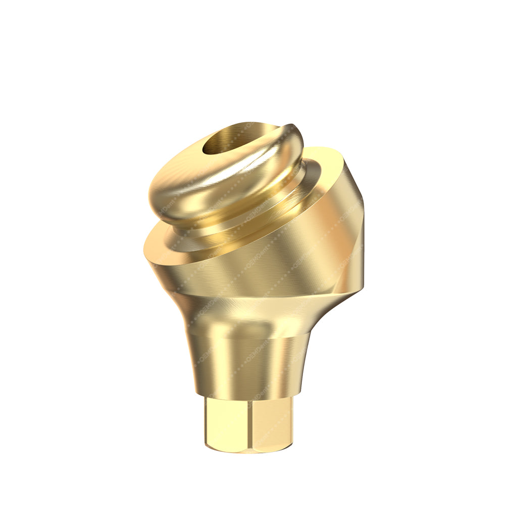 Angulated 30° Loc Attachment Narrow Platform - GDT Implants®️ Conical Compatible - Rear 1mm