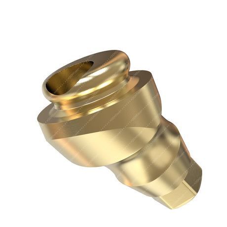 Angulated 30° Loc Attachment Regular Platform - Implant Direct Interactive®️ Conical Compatible - Front 3mm