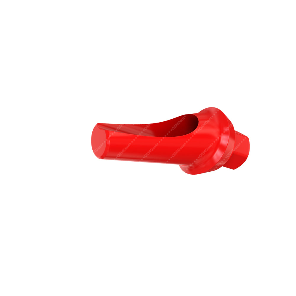 Angulated Anatomic Fully Castable Abutment 15° - Alpha Bio® Internal Hex Compatible - Side 1mm