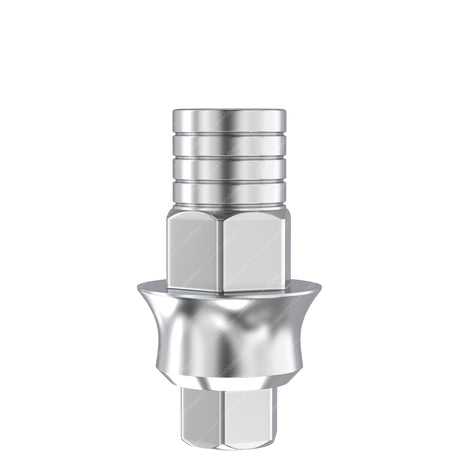 Anti Rotational Titanium Base - GDT Implants® Internal Hex Compatible - Front 2mm