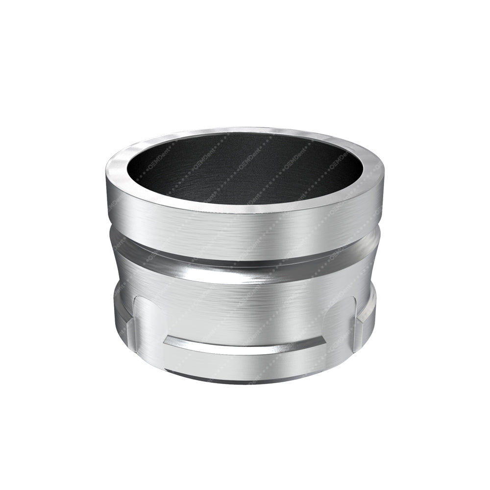 Ball Attachment Components - Cortex® Conical Compatible - Regular Size Metal Housing Cap For Ball Attachment - Front