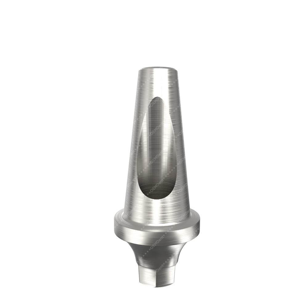 Mini Platform Angled Anatomic Abutment 25° - Osstem®TS Hexagon Compatible - Front - 1mm