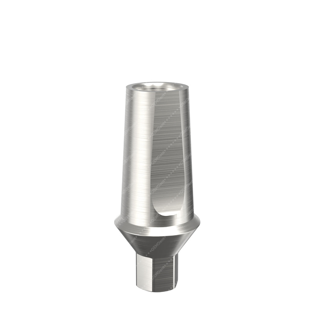 Mini Platform Straight Abutment With Shoulder - Osstem®TS Hexagon Compatible -Front- 1mm