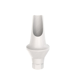 Peek Temporary Anatomic Angled Abutment 15° Regular Platform (RP) - DSI®️ Conical Compatible - Front - 1.5mm