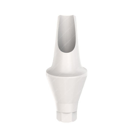 Peek Temporary Anatomic Angled Abutment 15° Regular Platform (RP) - DSI®️ Conical Compatible - Front - 3mm