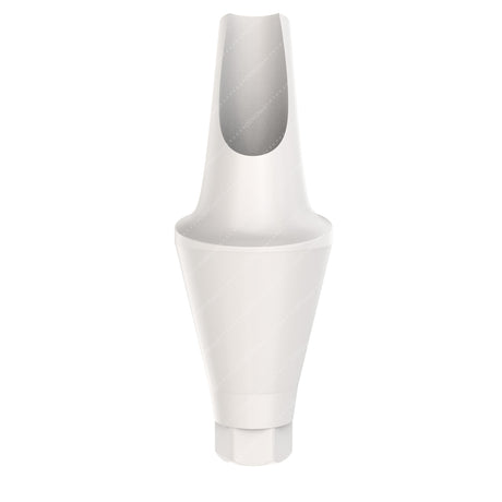 Peek Temporary Anatomic Angled Abutment 15° Regular Platform (RP) - DSI®️ Conical Compatible - Front - 4.5mm