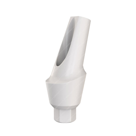 Peek Temporary Anatomic Angled Abutment 15° - AB Dent® Internal Hex Compatible -Front - 3mm