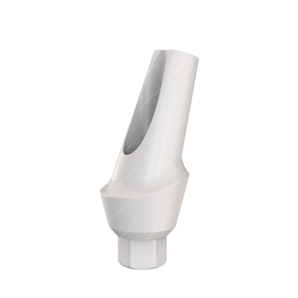 Peek Temporary Anatomic Angled Abutment 15° - Cortex® Internal Hex Compatible - Front - 2mmn