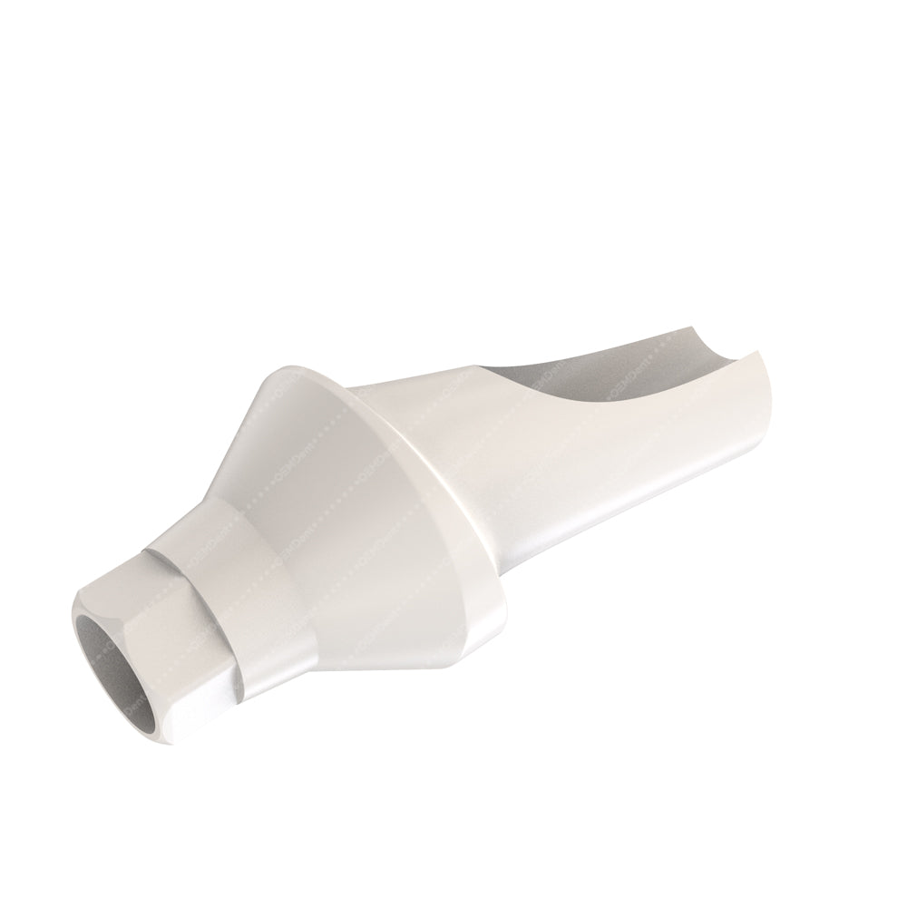 Peek Temporary Anatomic Angled Abutment 15° Narrow Platform (NP) - ADIN CloseFit® Conical Compatible - Side - 1.5mm
