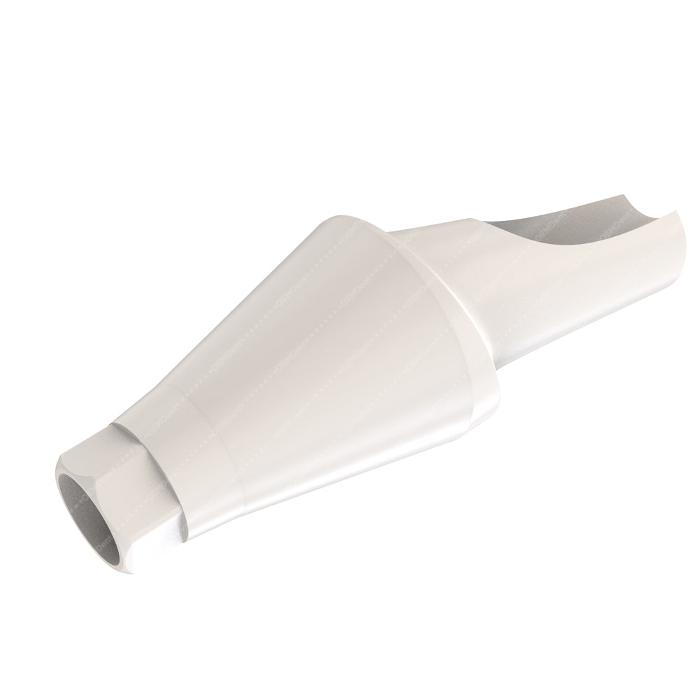 Peek Temporary Anatomic Angled Abutment 15° Narrow Platform (NP) - Alfa Gate®️ Conical Compatible - Side - 4.5mm