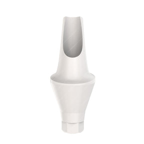 Peek Temporary Anatomic Angled Abutment 15° Narrow Platform (NP) - Alfa Gate®️ Conical Compatible - Front- 3mm