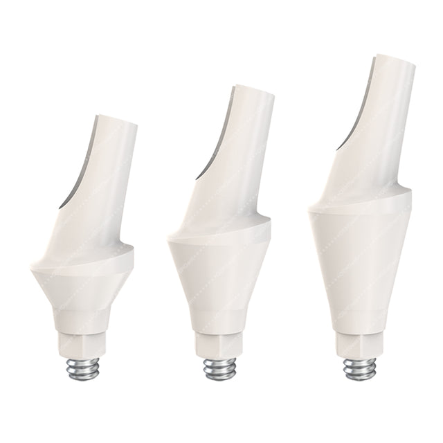 Peek Temporary Anatomic Angled Abutment 15° Regular Platform (RP) - Implant Direct Interactive®️ Conical Compatible