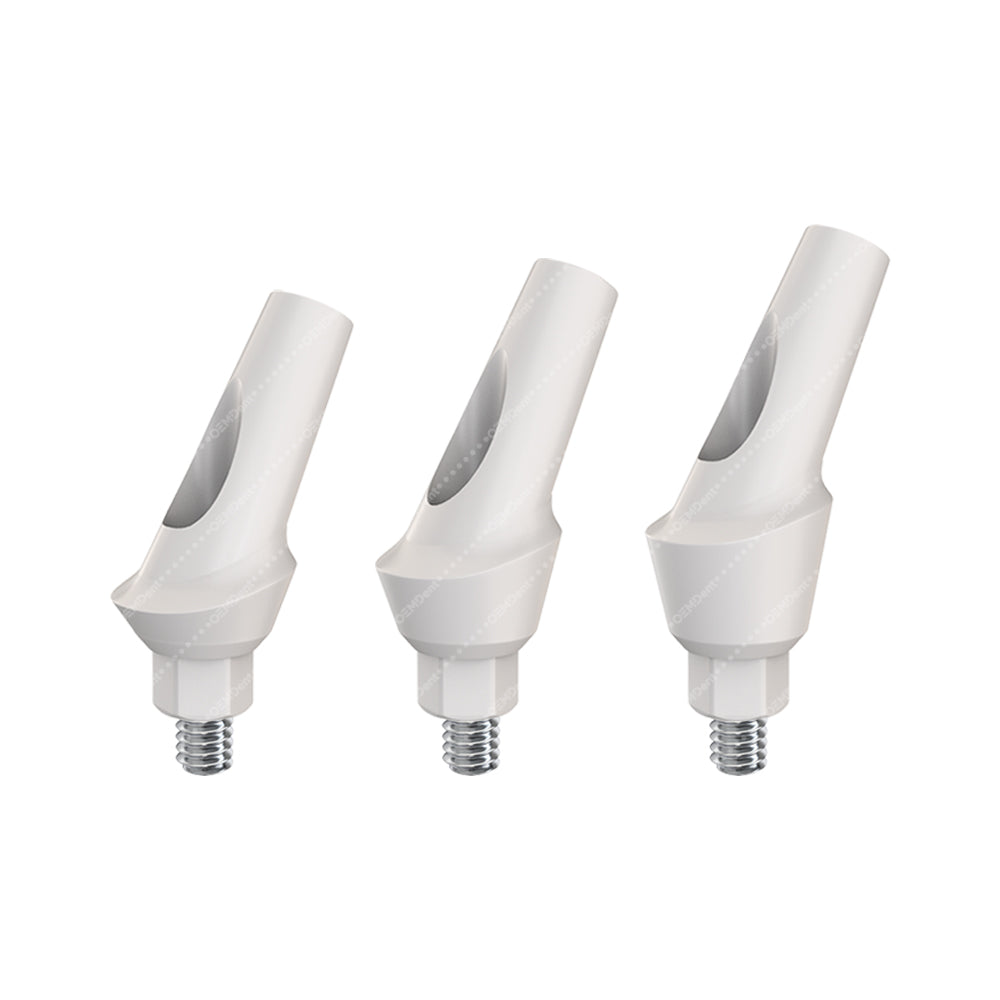 Peek Temporary Anatomic Angled Abutment 25° - GDT Implants® Internal Hex Compatible