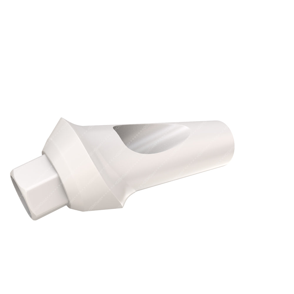 Peek Temporary Anatomic Angled Abutment 25° - Implant Direct Legacy® Internal Hex Compatible Head - 1mm