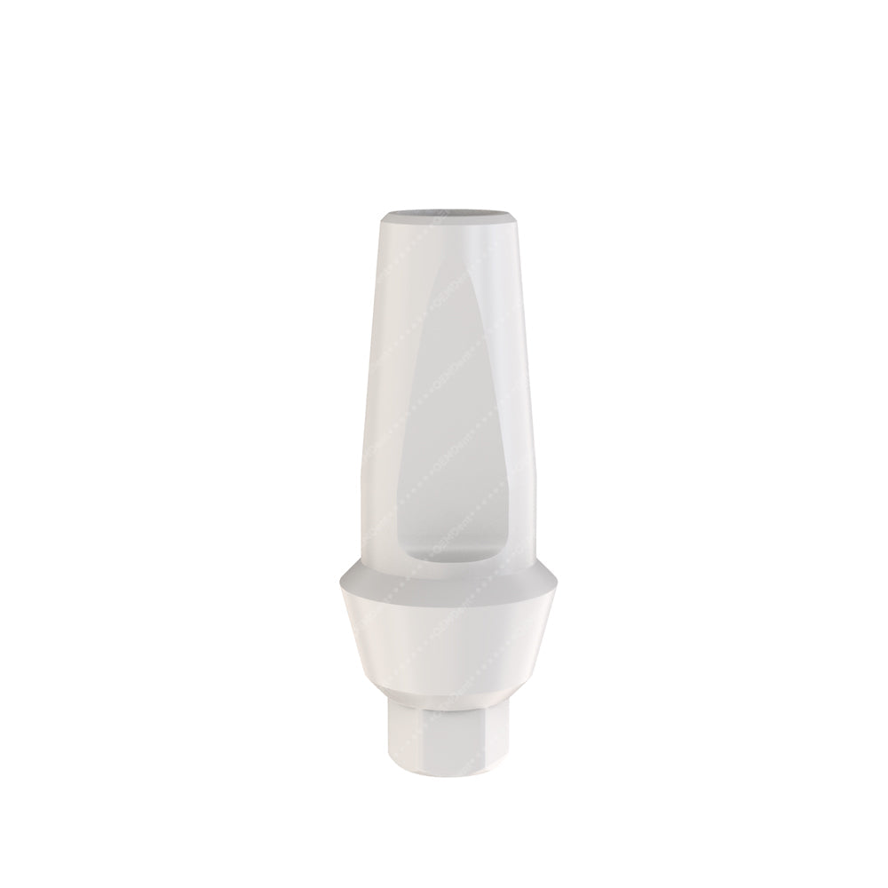 Peek Temporary Anatomic Straight Abutment - AB Dent® Internal Hex Compatible - Front - 2mm