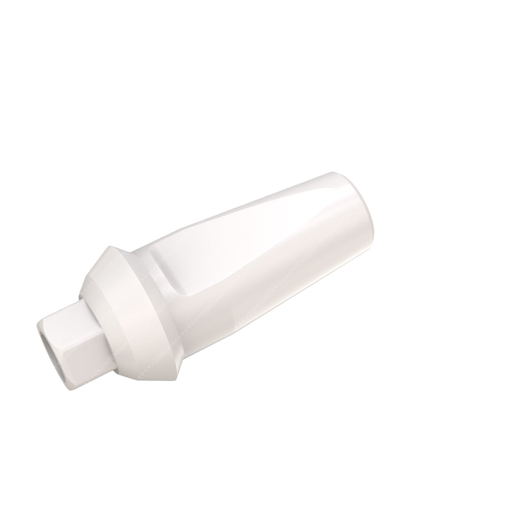 Peek Temporary Anatomic Straight Abutment - AB Dent® Internal Hex Compatible - Side - 1mm