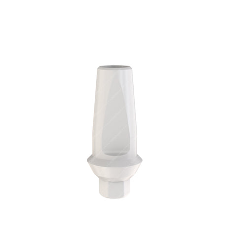 Peek Temporary Anatomic Straight Abutment - Alfa Gate® Internal Hex Compatible - Front -  1mm