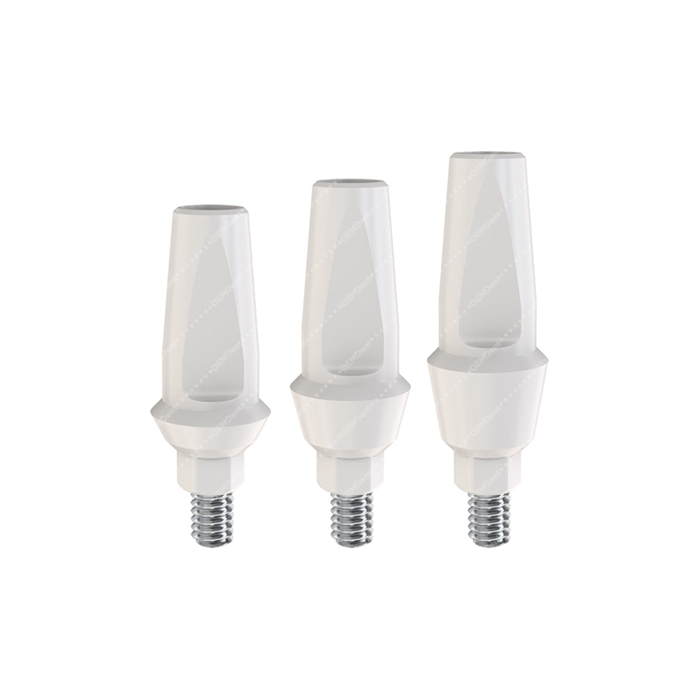 Peek Temporary Anatomic Straight Abutment - GDT Implants® Internal Hex Compatible