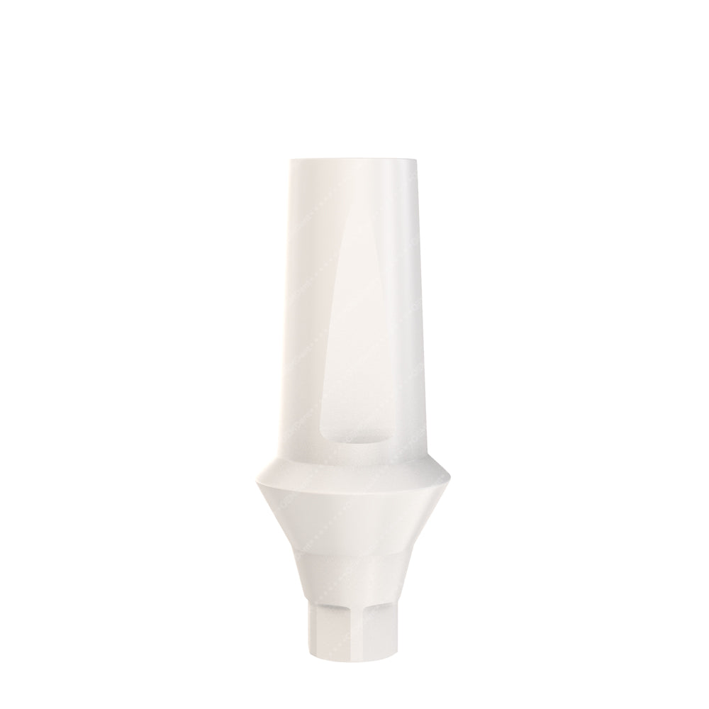 Peek Temporary Anatomic Straight Abutment Narrow Platform (NP) - ADIN CloseFit® Conical Compatible - Front - 1.5mm