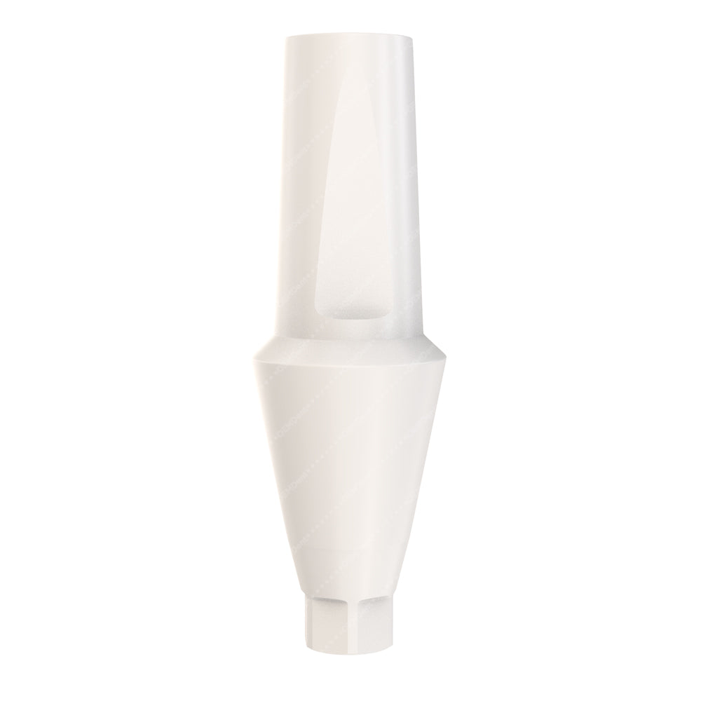 Peek Temporary Anatomic Straight Abutment Narrow Platform (NP) - ADIN CloseFit® Conical Compatible - Front - 4.5mm