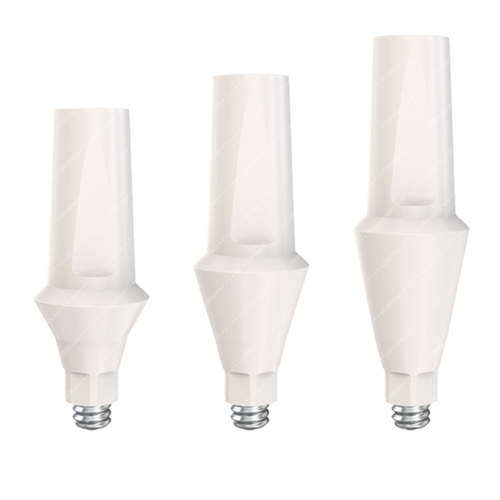 Peek Temporary Anatomic Straight Abutment Narrow Platform (NP) - ADIN CloseFit® Conical Compatible