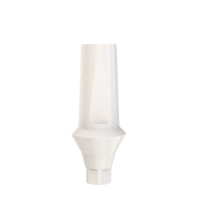 Peek Temporary Anatomic Straight Abutment Narrow Platform (NP) - Alfa Gate®️ Conical Compatible - Front - 1.5mm