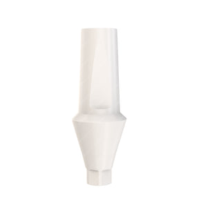 Peek Temporary Anatomic Straight Abutment Narrow Platform (NP) - Alfa Gate®️ Conical Compatible - Front - 3mm