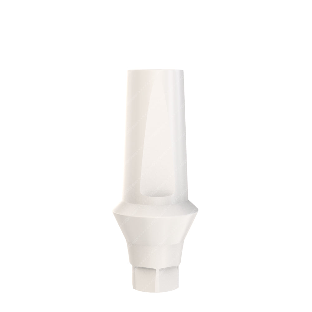 Peek Temporary Anatomic Straight Abutment Regular Platform (RP) - ADIN CloseFit® Conical Compatible - Front - 1.5mm