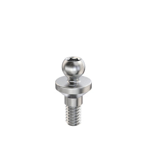 Straight Ball Attachment Slim Platform - Implant Direct Legacy® Internal Hex Compatible