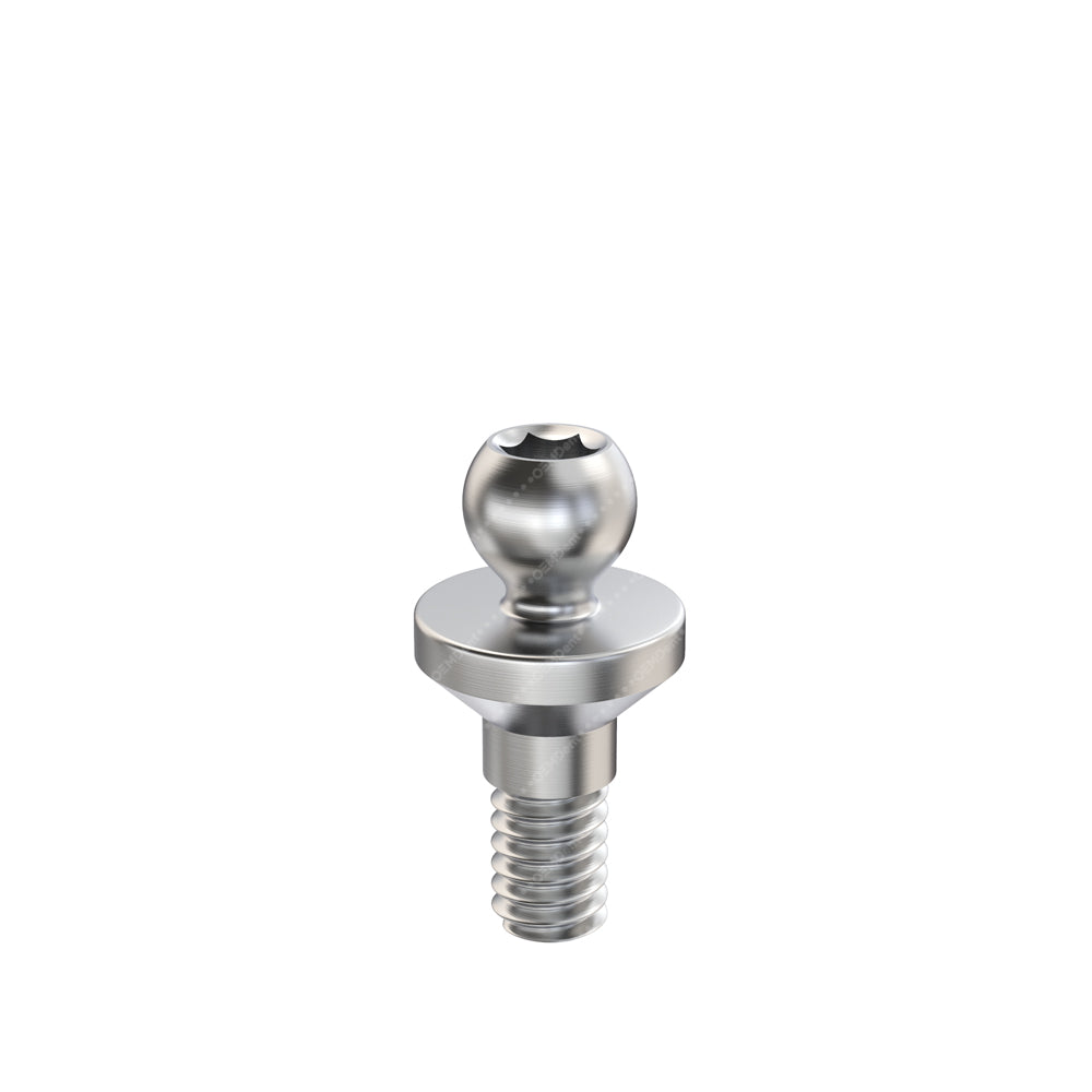 Straight Ball Attachment Slim Platform - GDT Implants® Internal Hex Compatible