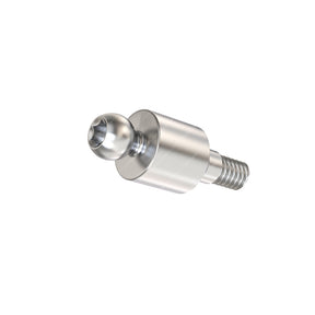 Straight Ball Attachment Slim Platform - Implant Direct Legacy® Internal Hex Compatible