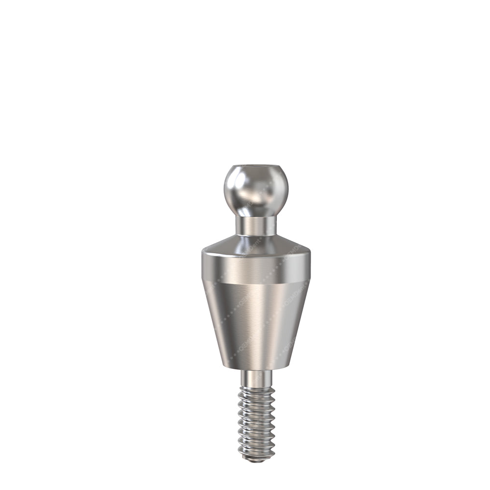 Straight Ball Attachment Narrow Platform (NP) - GDT Implants®️ Conical Compatible