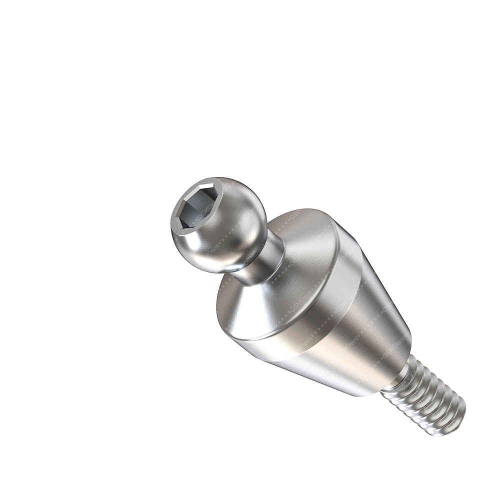 Straight Ball Attachment Narrow Platform (NP) - GDT Implants® Conical Compatible