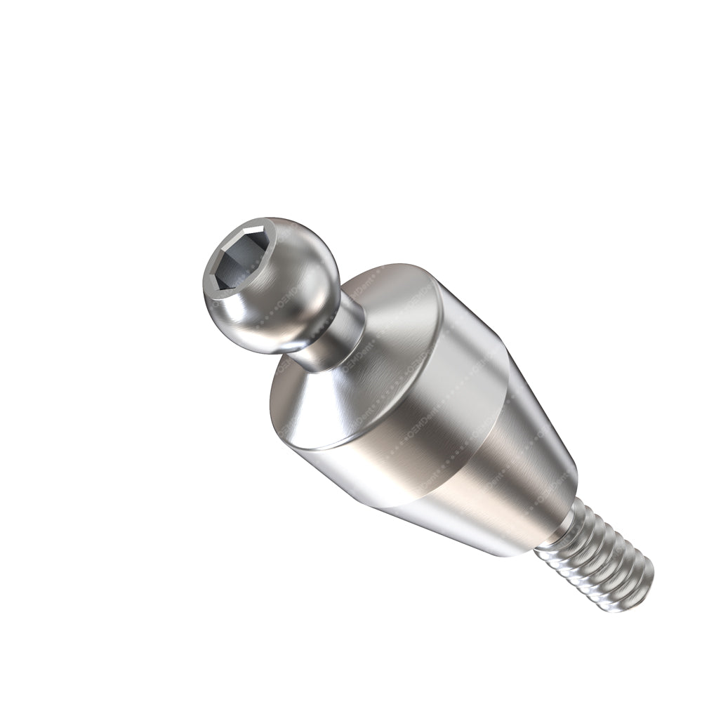 Straight Ball Attachment Narrow Platform (NP) - GDT Implants®️ Conical Compatible