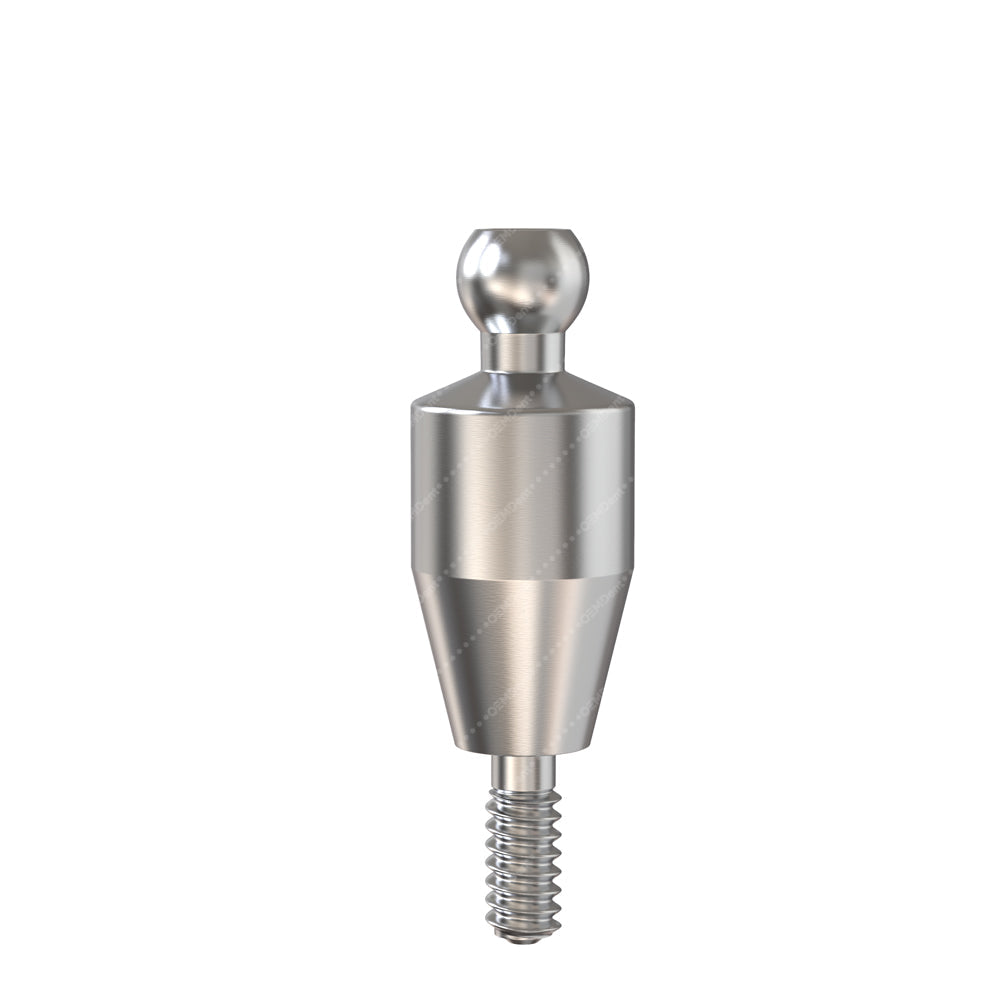 Straight Ball Attachment Narrow Platform (NP) - GDT Implants®️ Conical Compatible