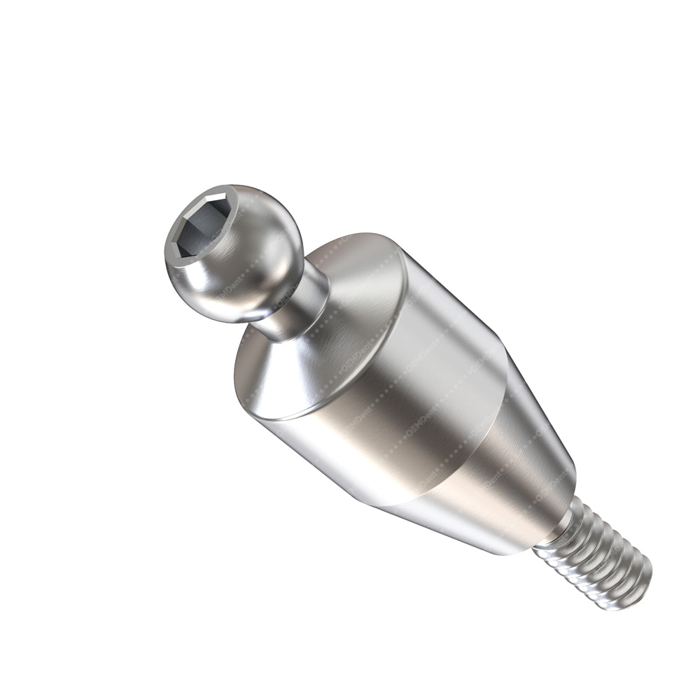 Straight Ball Attachment Narrow Platform (NP) - GDT Implants® Conical Compatible