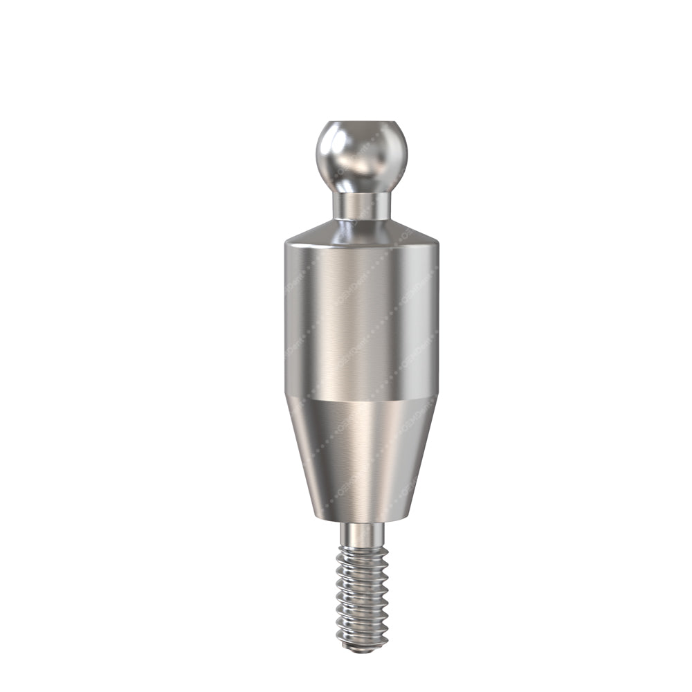 Straight Ball Attachment Narrow Platform (NP) - GDT Implants®️ Conical Compatible