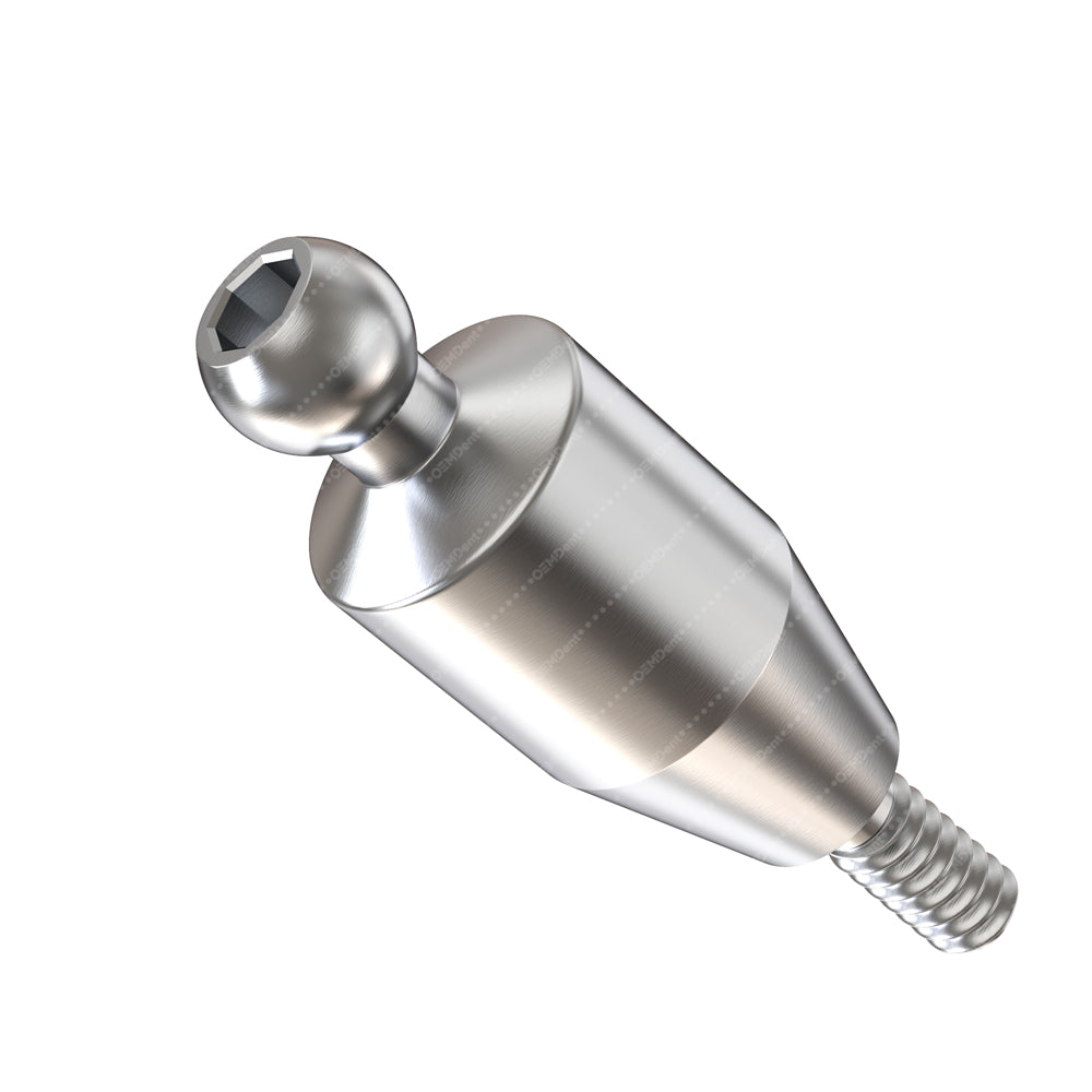 Straight Ball Attachment Narrow Platform (NP) - GDT Implants®️ Conical Compatible